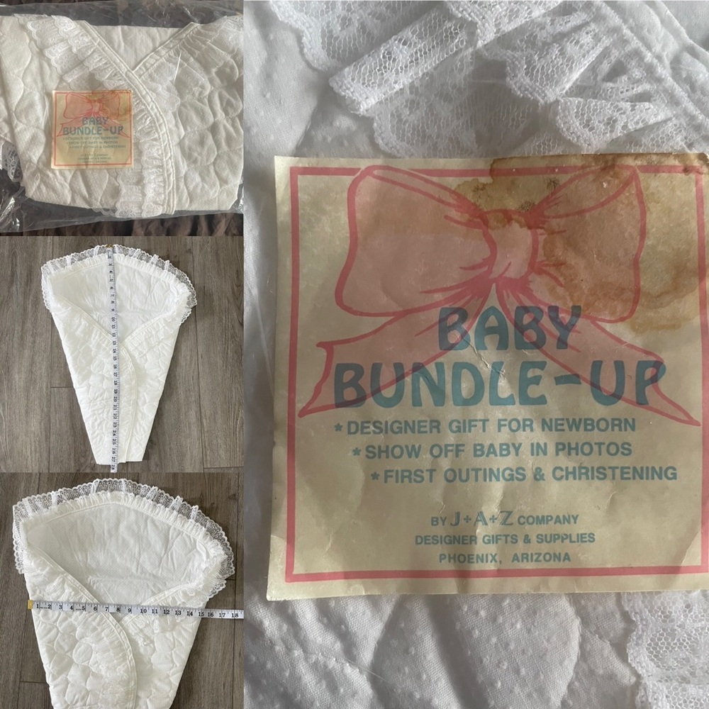 Baby Bundle Up White Vintage For Christenings, Photo shoots And Showing Baby
